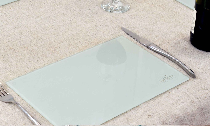 Image 1: Clear Glass Placemats