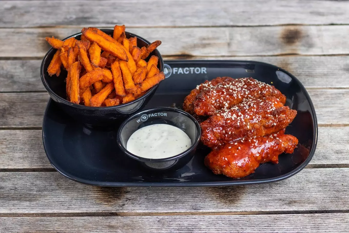 Any Burger or Wings with Any Side at Wings Factor Blanchardstown