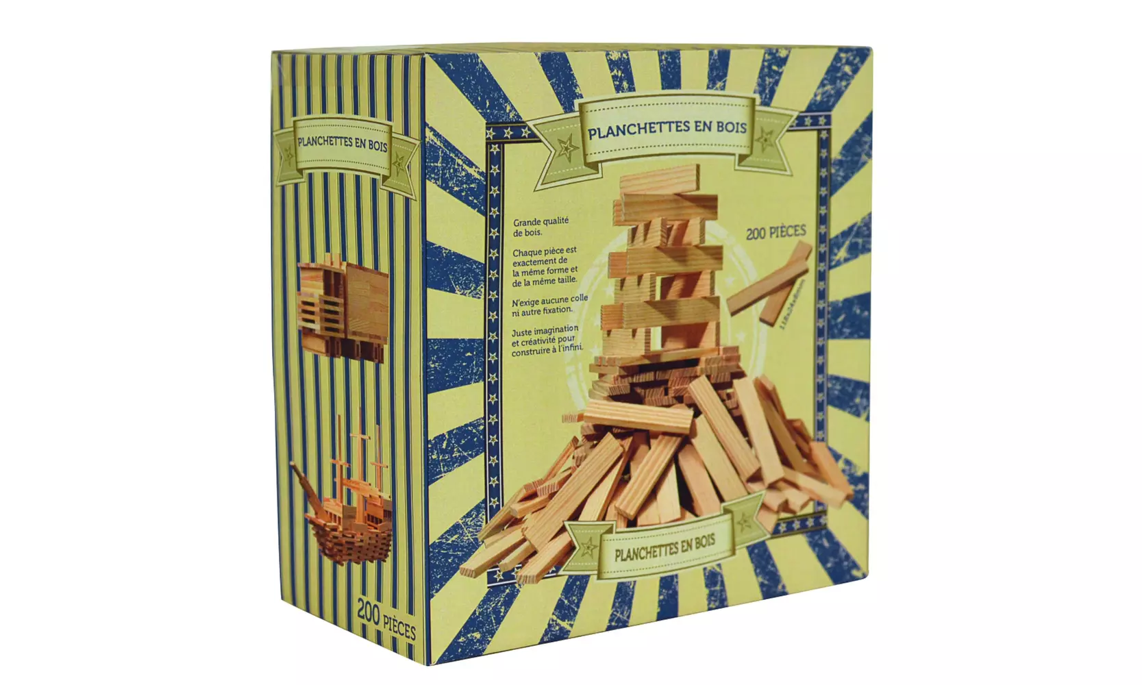 set de 200 planchettes en bois - Primary Image