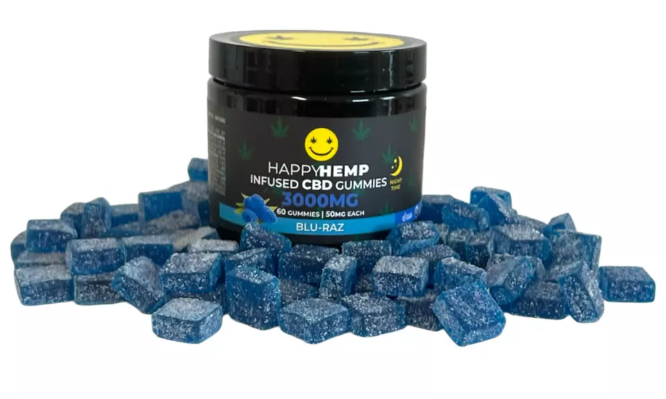 Happy Hemp Infused CBD Gummies for Sleep - Broad Spectrum CBD Gummies