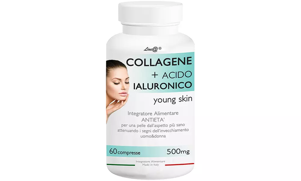 Jusqu'à 6 mois de comprimés collagène et acide hyaluronique Lineadiet