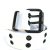 Image 14: High Quality Men Women Unisex 2 Holes Grommet Stitched Military Web Canvas Belt