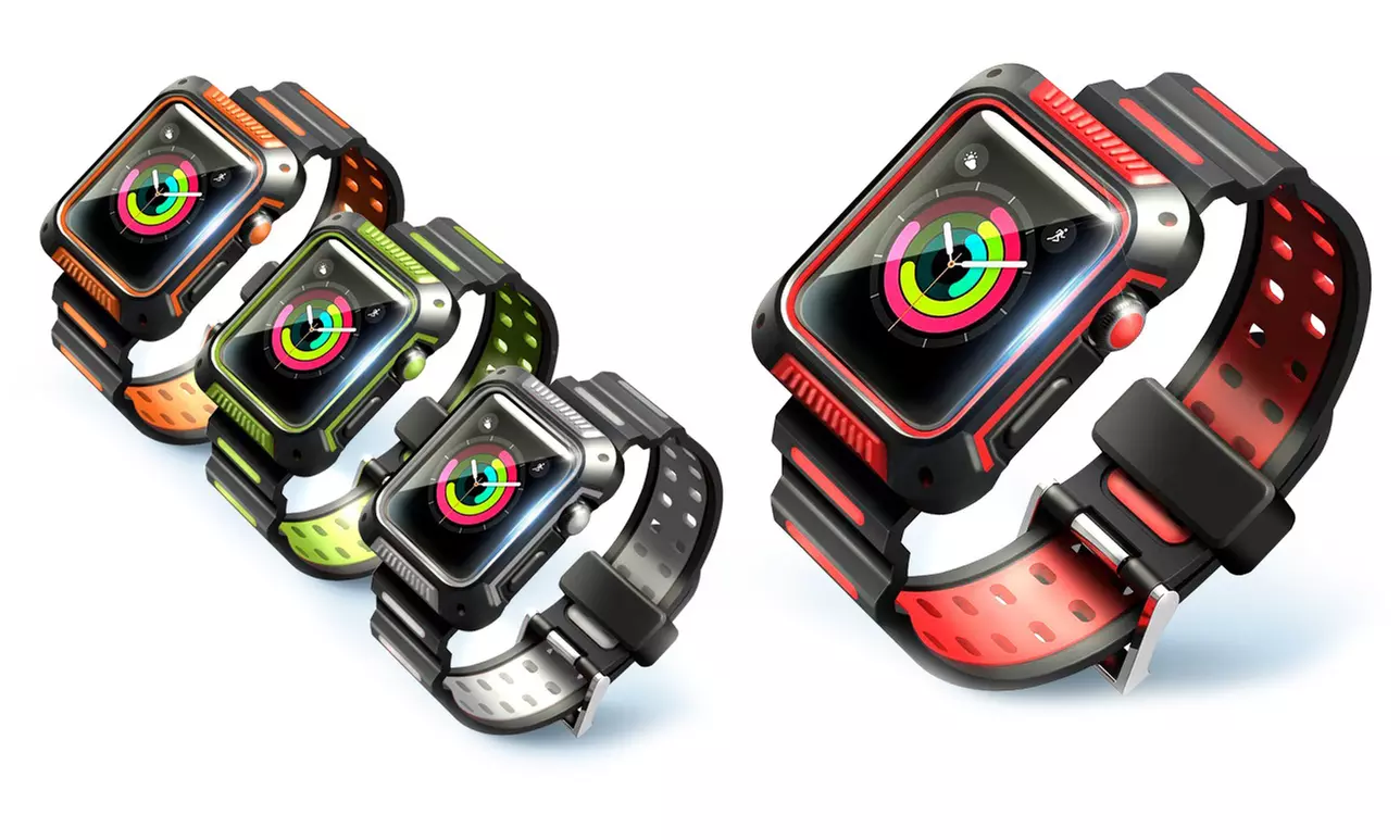 1 ou 2 bracelets de protection antichoc pour Apple iWatch - Primary Image