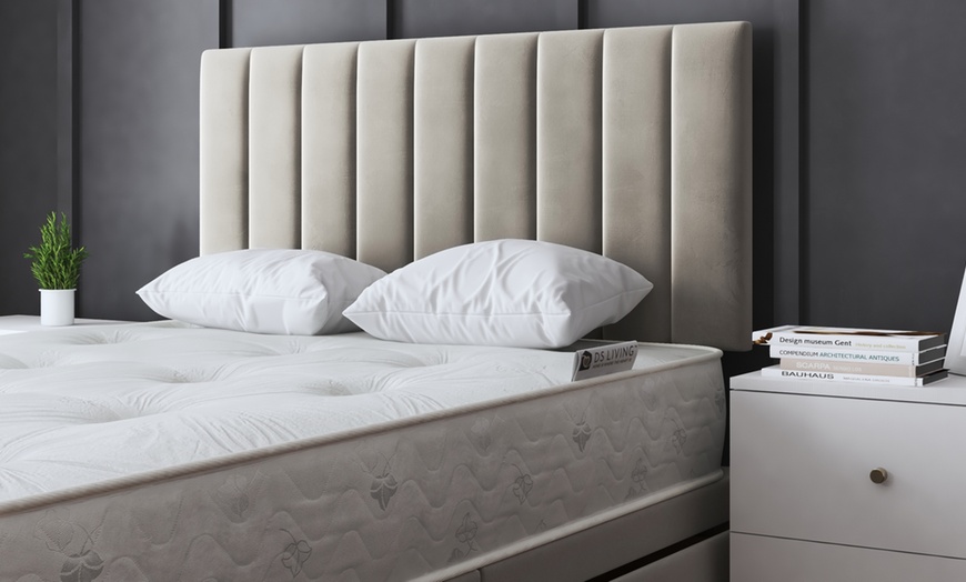 Image 7: Amelia Panel Divan Bed with Two Drawers with an Optional Mattress