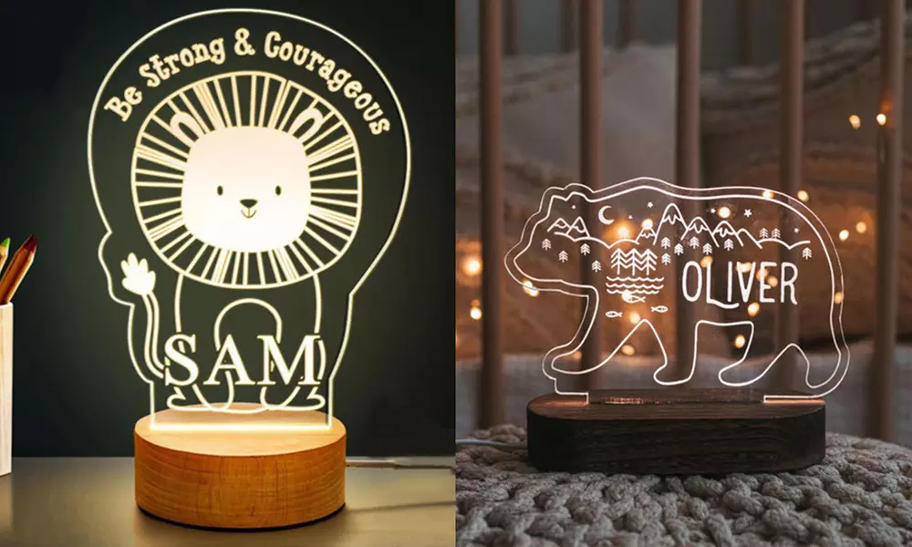 Design-Nachtlicht für Kinder mit Namen von Justyling