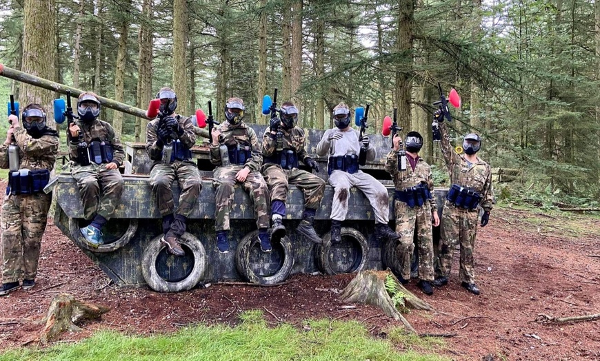 Image 1: Paintball Day with 100 Paintballs