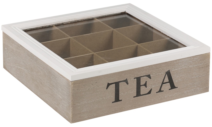 Image 7: 9 or 6 Compartment Tea Boxes