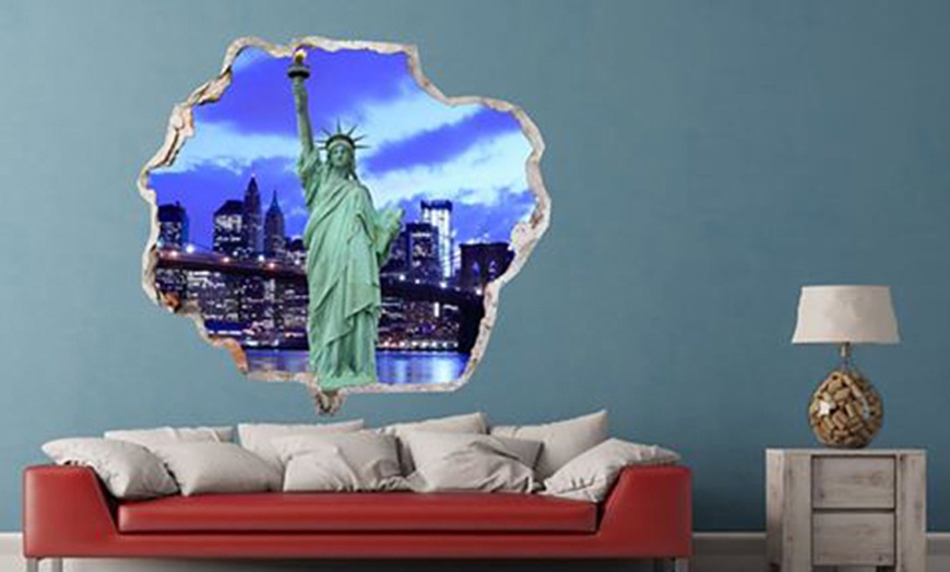 Image 2: 3D-Effect Wall Vinyl Sticker