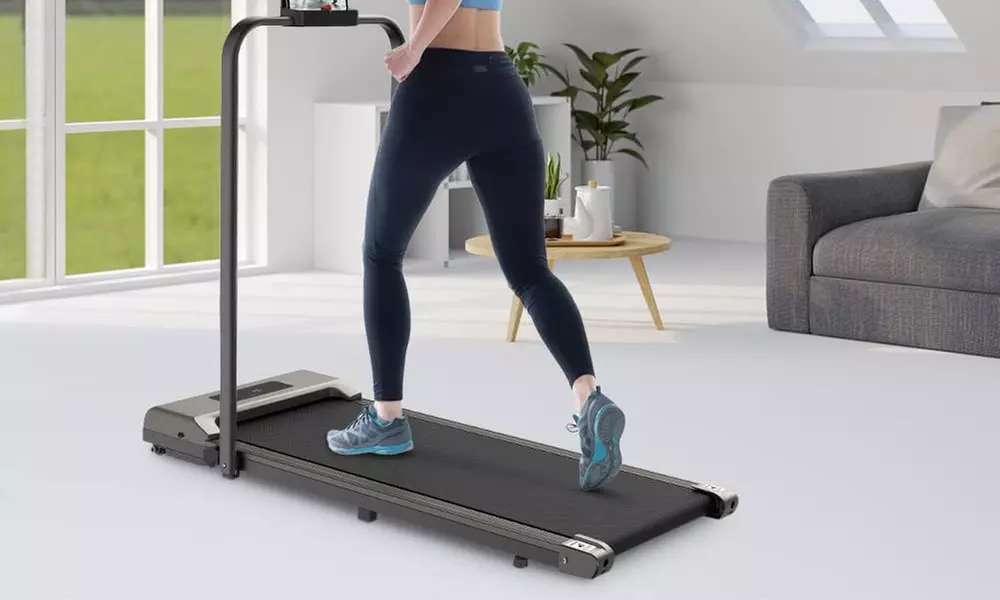 2-in-1 Foldable Treadmill with 0-6.25 MPH Speed in Various Colors