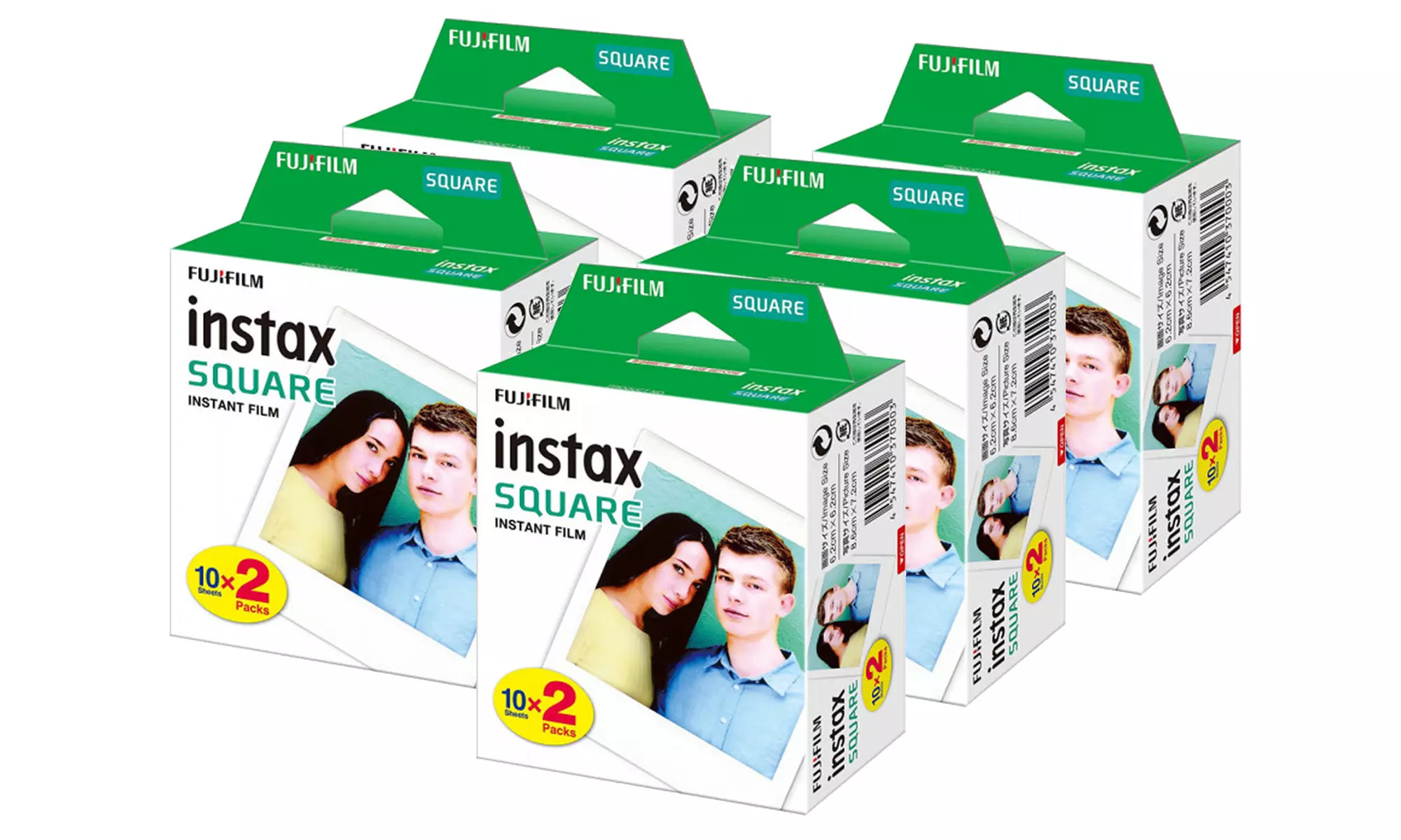 Fujifilm Instax Mini 9 Square Instant Film (20, 40, 50, 60, 80, or 100 Sheets) - Second Medium