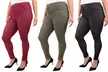 3-Pack Women's 5-Pocket Cotton Blend Stretchy Jeggings. Plus Sizes Available. - Second Medium
