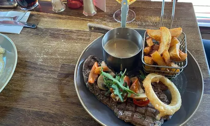 Rump Steak Meal with Side and Sauce for Two at Oven Restaurant (44% Off) - Primary Image