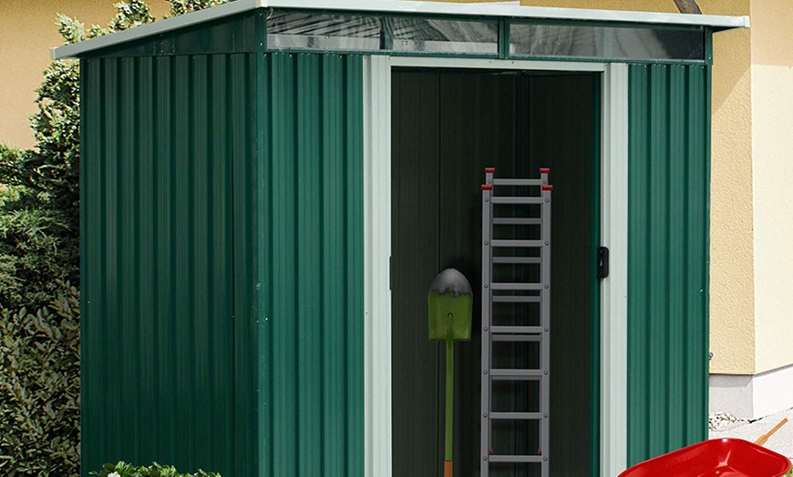 Image 41: Outsunny Lockable Garden Shed