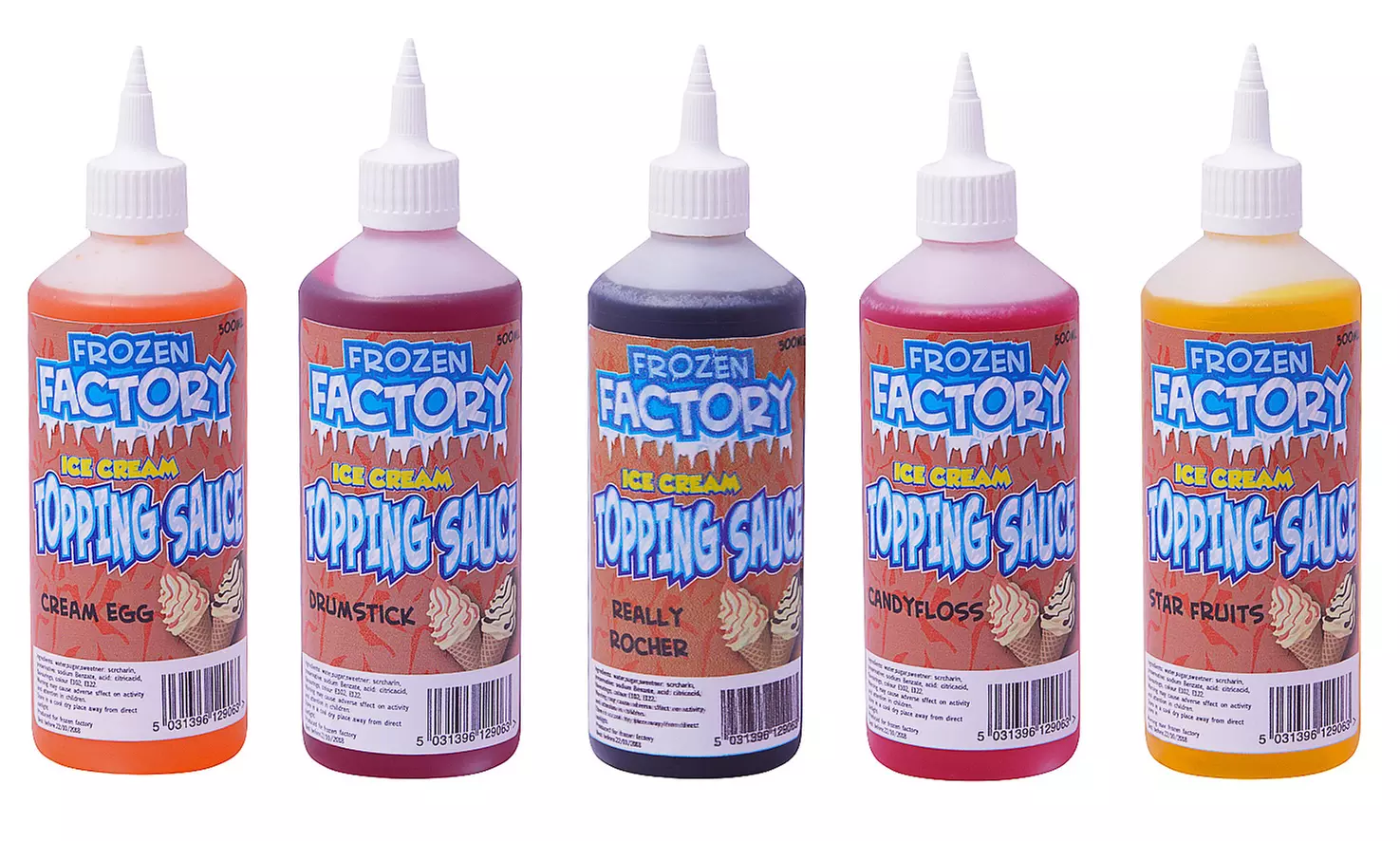 Three or Six Topping Sauces in Choice of Flavours - Primary Image