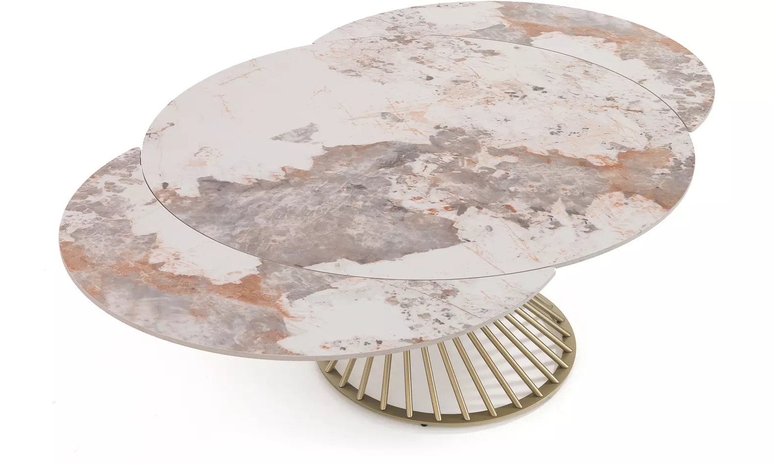 Tomasucci ausziehbarer Esstisch Hut, Jorum oder Tychi Onice White