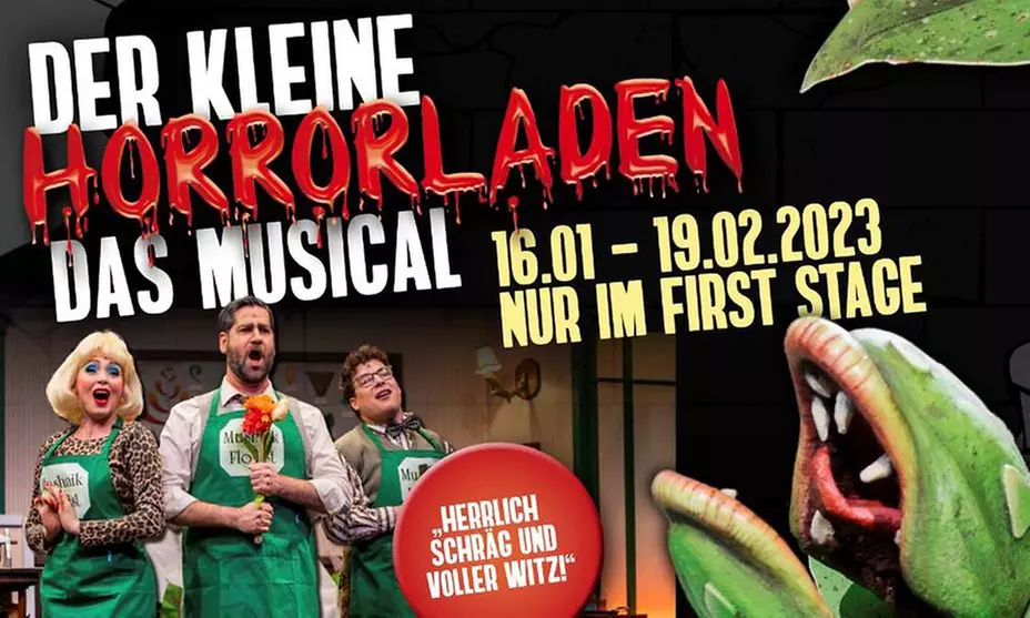 Ticket für das Musical „Der kleine Horrorladen“ ab Februar im First Stage Theater Hamburg (30% sparen) - Primary Image