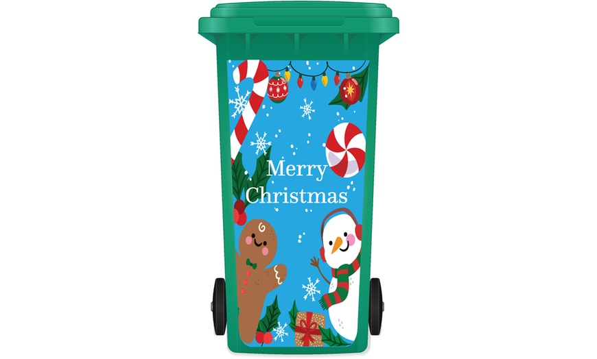 Image 9: Christmas Wheelie Bin Sticker