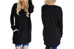 Women's V-Neck Long-Sleeve Top - Second Medium