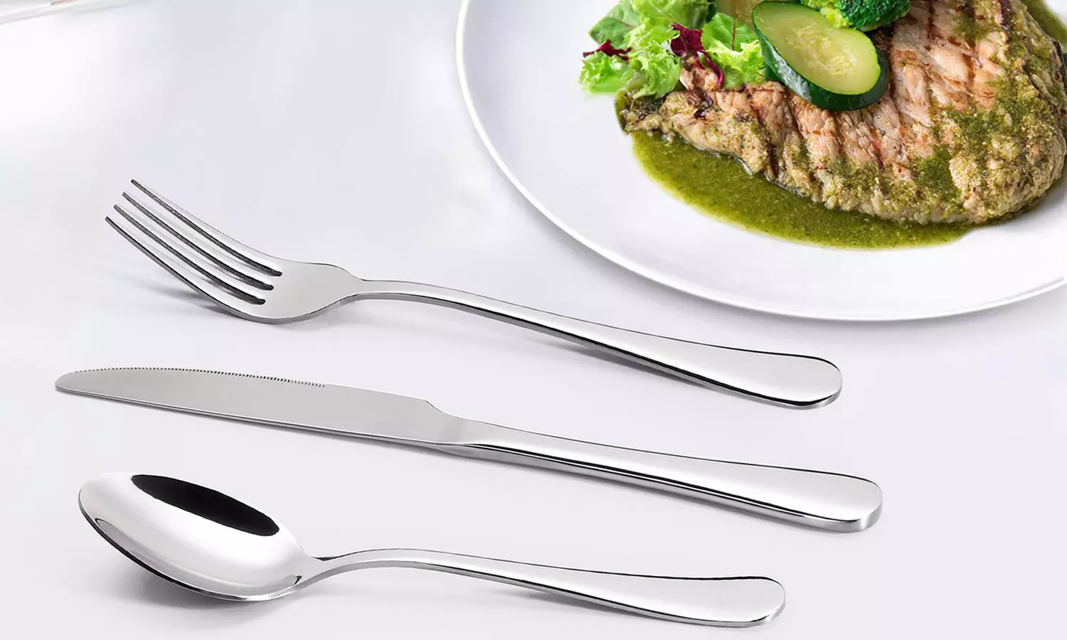 20- or 24-Piece Stainless Steel Cutlery Set - Primary Image