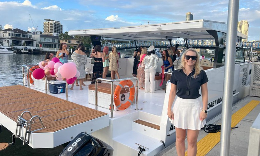 Image 2: 2.5 or 2-Hour Gold Coast Sunset Party Bar Cruise w/Optional Heated Spa