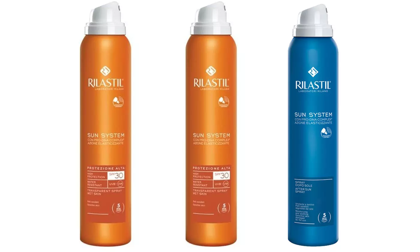 Creme solari corpo e viso Rilastil,