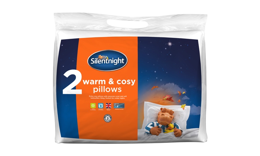 Image 1: Silentnight Cosy Pillows Two-Pack