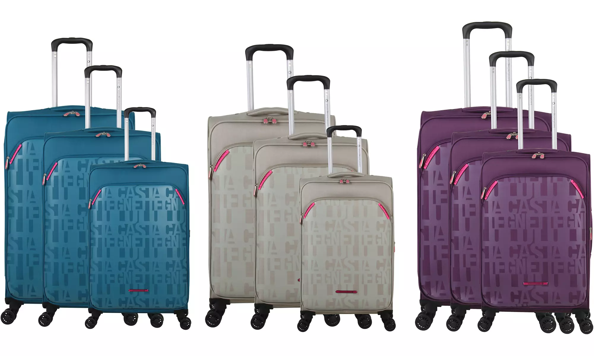 Set de trois valises Lulu Castagnette légères et résistantes, collection Street - Primary Image