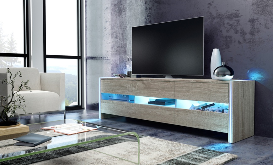 Image 3: Skylight TV Cabinet with LED