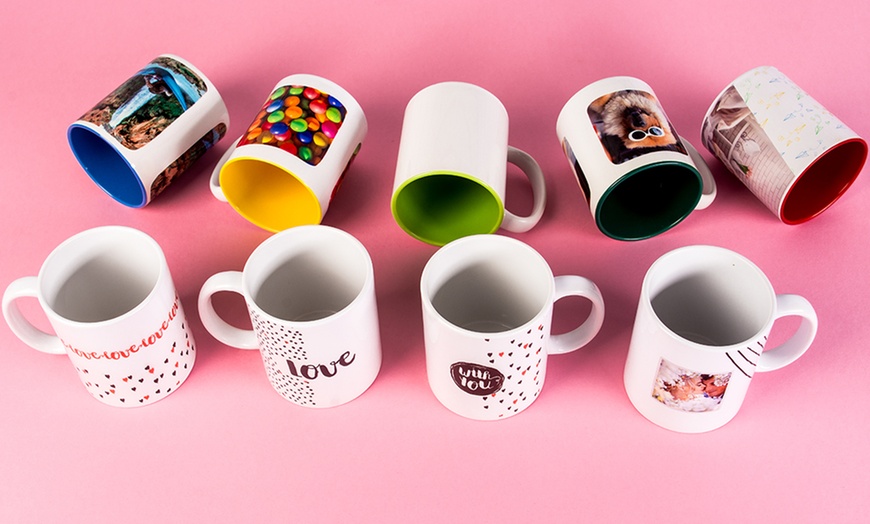 Image 6: Mugs photo personnalisés - Latte, Colorés ou Magic, avec Colorland