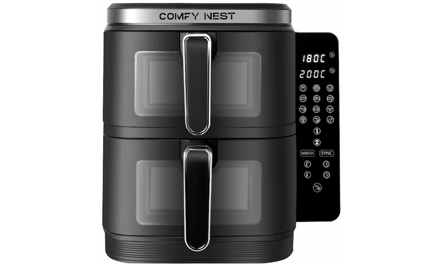 Image 4: Friteuse à air chaud Air fryer double panier vertical Comfy Nest