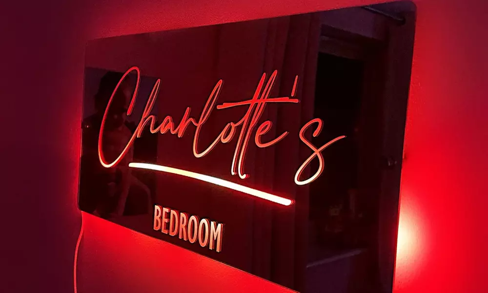 Custom Mirror Sign from Justyling