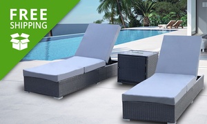  Three-Piece Rattan Loung... 