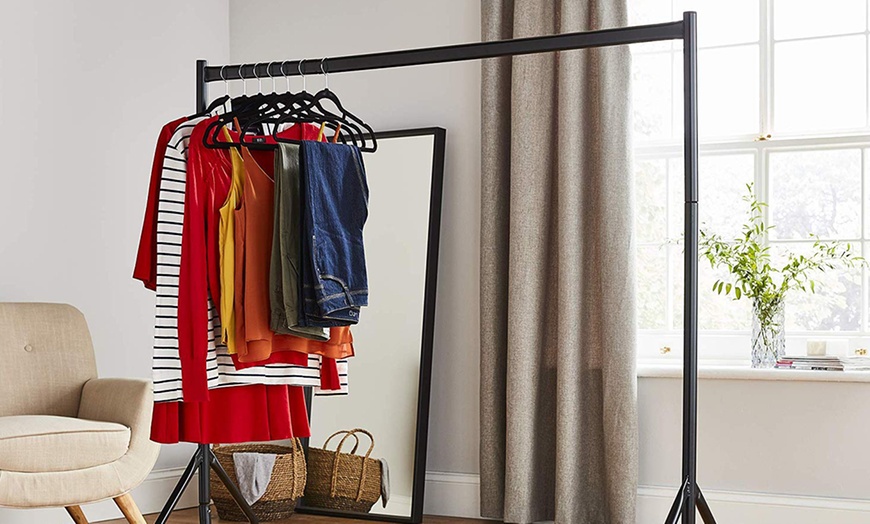 Image 1: Heavy Duty Clothes Rail