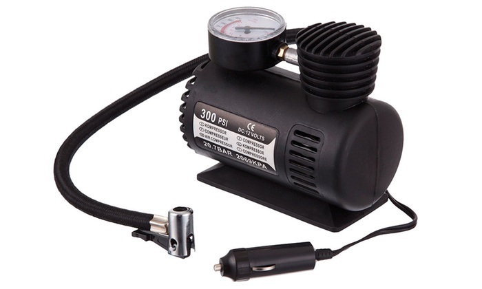 300 PSI 12V Mini Air Compressor | Groupon Goods