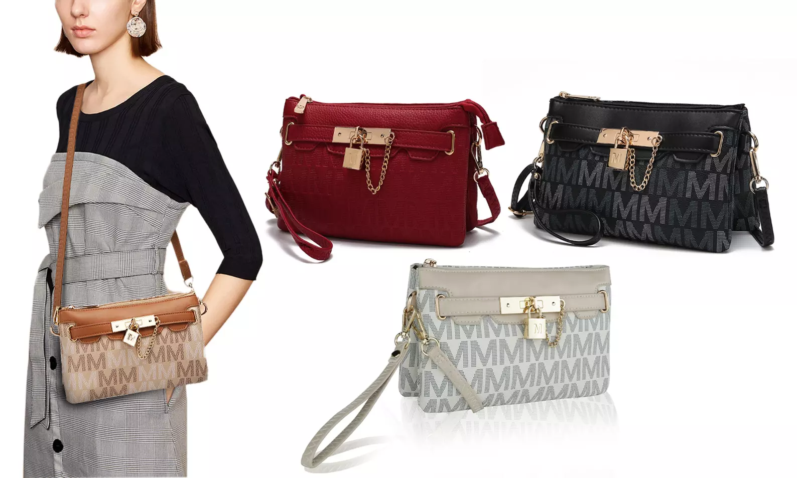 MKF Collection M Signature Crossbody Wristlet by Mia K. - Primary Image