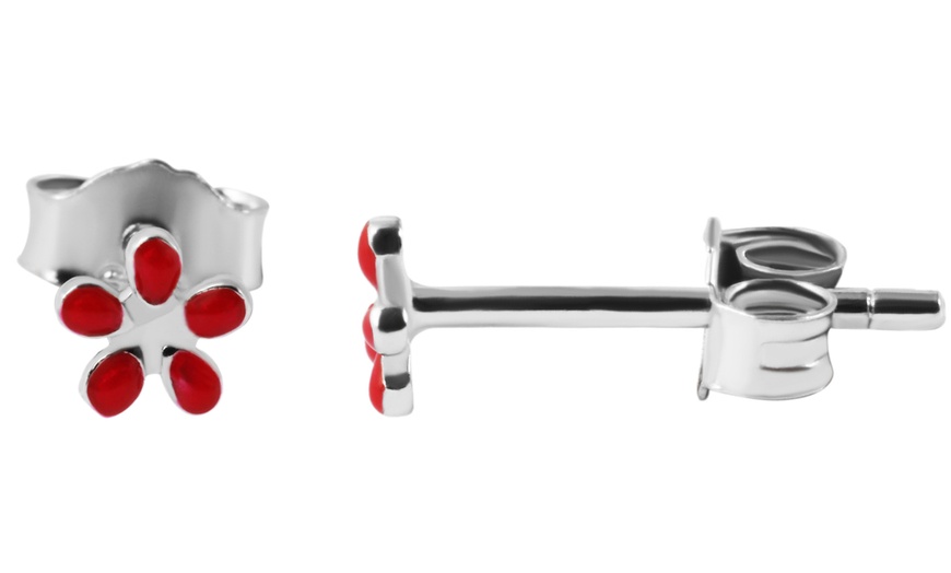 Image 24: 1, 2 ou 3 boucles d'oreilles goujons en argent sterling pour enfants