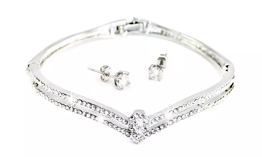 Image 8: Set de joyería hecha con cristales de Swarovski®