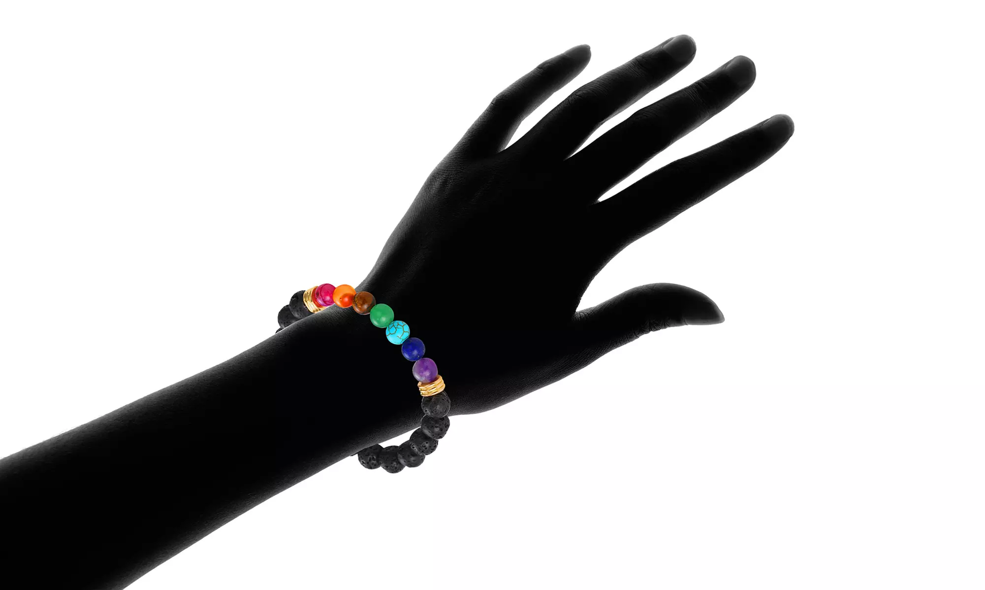 7-Chakra Mala Bracelet with Genuine Gemstone - Second Medium