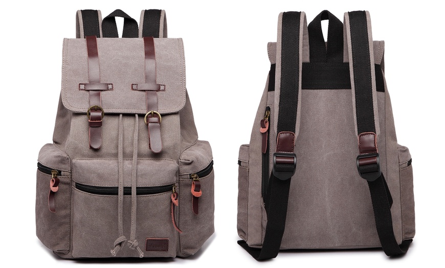 Image 10: Kono Large Multi-Pocket Backpack