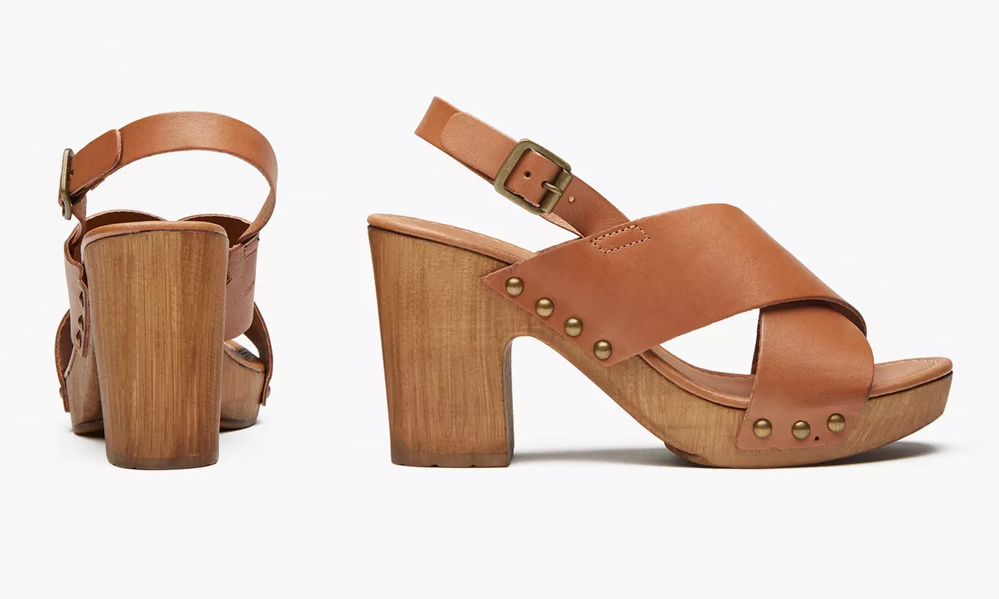 Kenneth Cole Reaction Log Cabin Women's Heeled Sandals (Sizes 6, 7.5, 8) - Second Medium