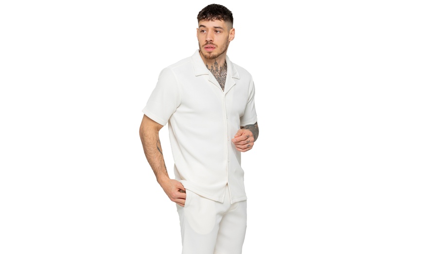 Image 9: Enzo Mens Textured Summer Outfit Set