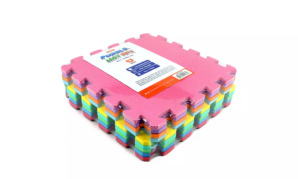 Matney Foam Mat Puzzle Pieces Play Mat Set (9- or 36-Piece) - Second Medium