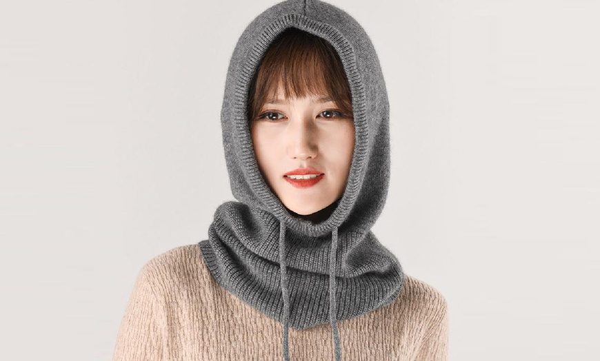 Image 8: Women's Winter Knitted Hood Beanie