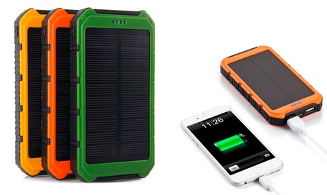 Powerbank con pannello solare fotosensibile, disponibile in 3 colori