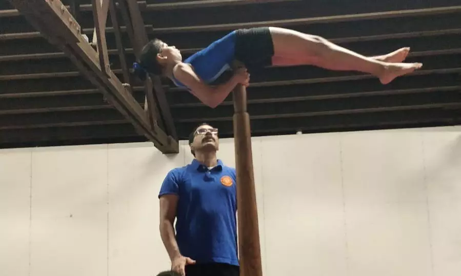 1 Month of Online Fitness or In-Person Mallakhamb (Yoga on Pole) from Mallakhamb Federation USA (Up to 25% Off) - Second Medium