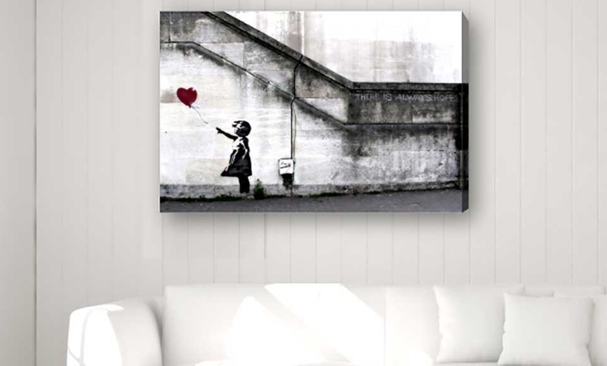 Image 1: Banksy Canvas Collection 