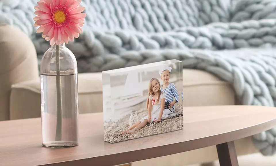 1 ou 2 blocs photo en plexiglas sur le site Photo Gifts