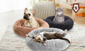 Doughnut-Shaped Pet Calming Bed