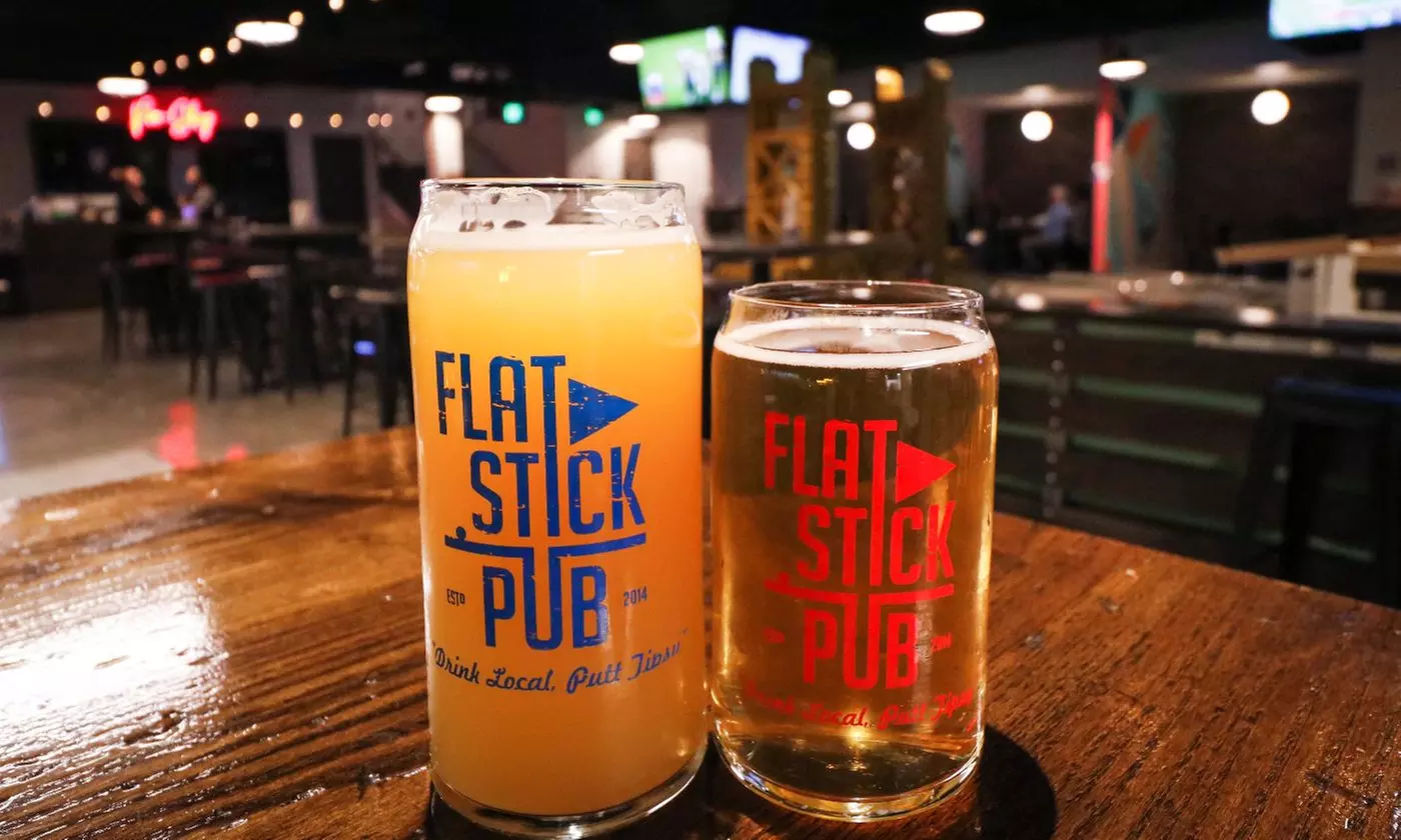 Pub Package for Two, Three, or Four at Flatstick Pub (21+) (Up to 55% Off) - Primary Image