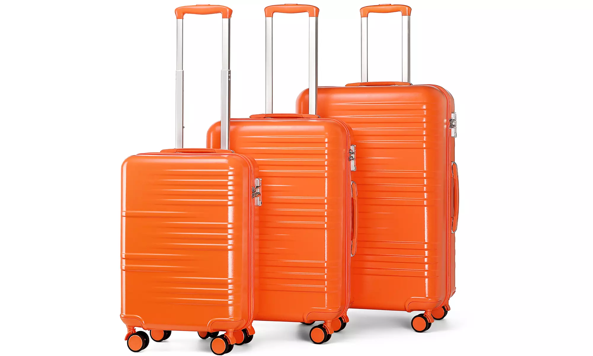 One- or Three-Piece British Traveller ABS Suitcase with Lock
